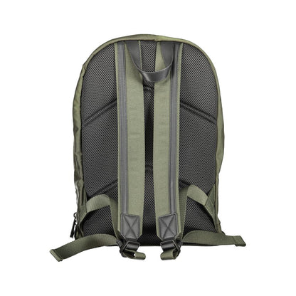 Backpack by Calvin Klein for men in polyester green features a stately Polyester Backpack design, showcasing a secure zipper, ample built-in-compartments, external-pockets, internal-pockets & laptop-compartment, and versatile backpack-strap, adjustable-strap & handle for a stately finish.