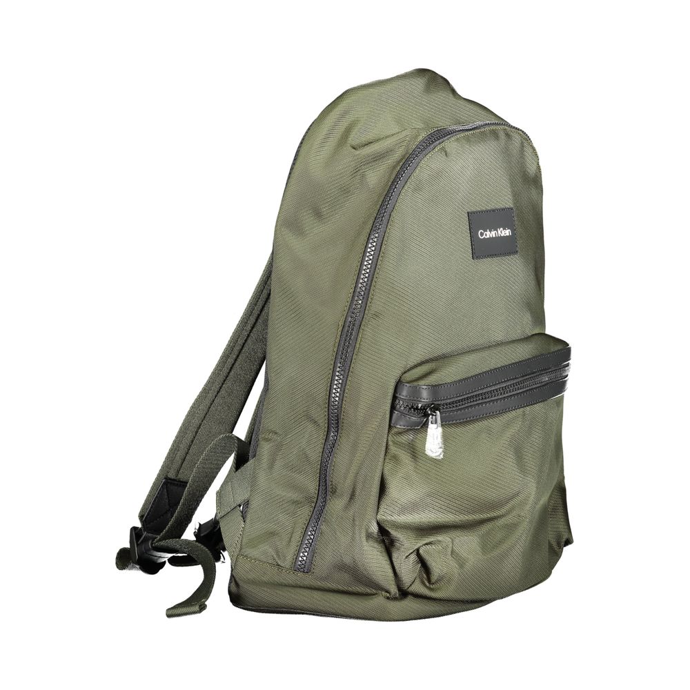Backpack by Calvin Klein for men in polyester green features a architectural Polyester Backpack design with a secure zipper, ample built-in-compartments, external-pockets, internal-pockets & laptop-compartment, and versatile backpack-strap, adjustable-strap & handle for a architectural finish.