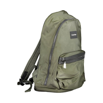 Backpack by Calvin Klein for men in polyester green features a architectural Polyester Backpack design with a secure zipper, ample built-in-compartments, external-pockets, internal-pockets & laptop-compartment, and versatile backpack-strap, adjustable-strap & handle for a architectural finish.
