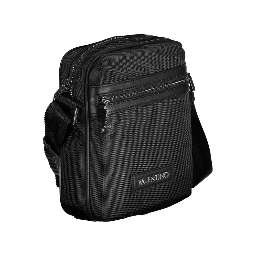 Shoulder Bag by Mario Valentino for men in polyester black features a effortless sophistication silhouette, secured by a zipper with ample external-pockets & internal-pockets and versatile shoulder-strap & adjustable-strap for a effortless sophistication finish.