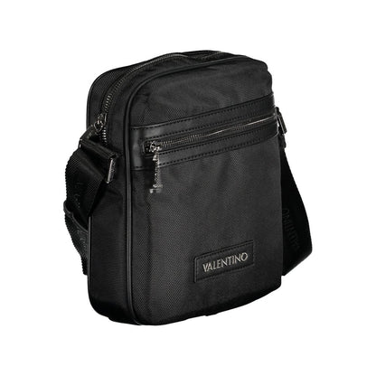 Shoulder Bag by Mario Valentino for men in polyester black features a effortless sophistication silhouette, secured by a zipper with ample external-pockets & internal-pockets and versatile shoulder-strap & adjustable-strap for a effortless sophistication finish.