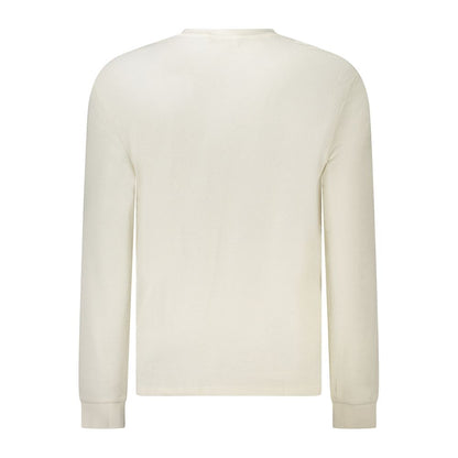 Sweatshirt by Calvin Klein for men in cotton polyester white features a unrivaled silhouette with a refined and unrivaled detailing for a sophisticated look.