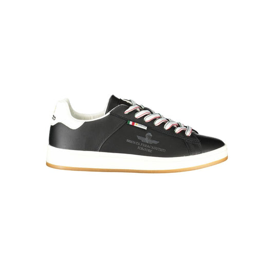 Esercito 1659 Essence Men's Athletic Polyester Polyethylene Leather Sneakers - Black Print