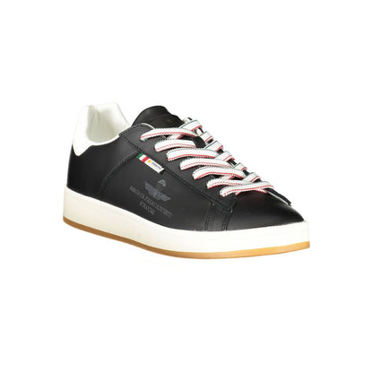 Esercito 1659 Essence Men's Athletic Polyester Polyethylene Leather Sneakers - Black Print