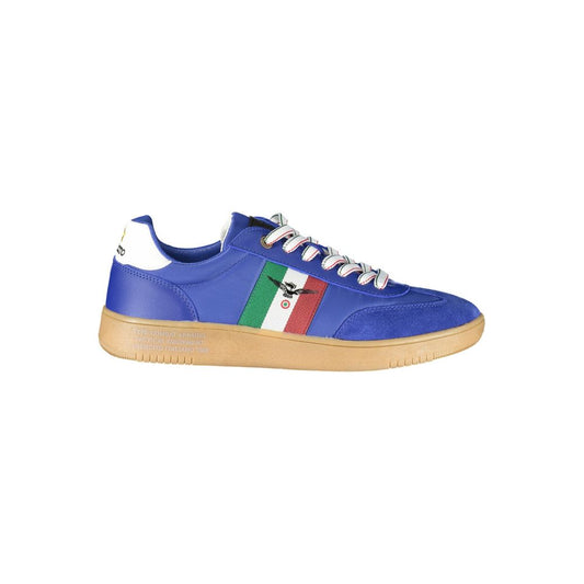 Esercito 1659 Men's Fashion Polyester Polyethylene Leather Sneakers - Blue