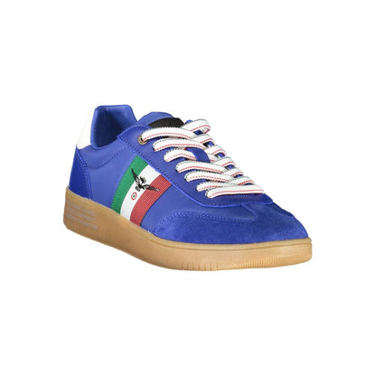 Esercito 1659 Men's Fashion Polyester Polyethylene Leather Sneakers - Blue