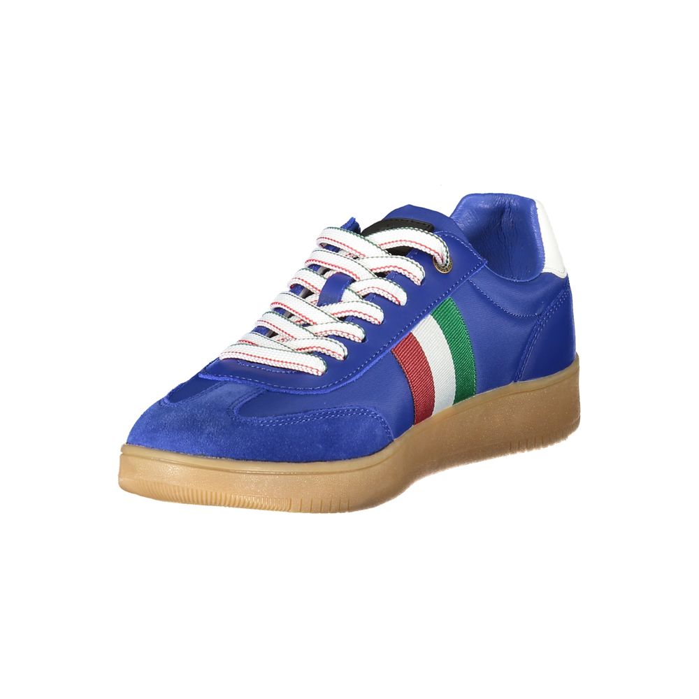 Esercito 1659 Men's Fashion Polyester Polyethylene Leather Sneakers - Blue