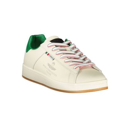 Esercito 1659 Men's Fashion Polyester Polyethylene Leather Sneakers - Green White