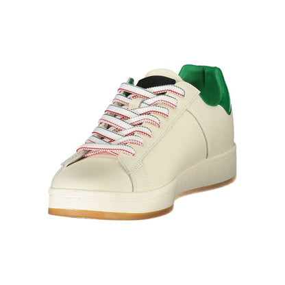 Esercito 1659 Men's Fashion Polyester Polyethylene Leather Sneakers - Green White