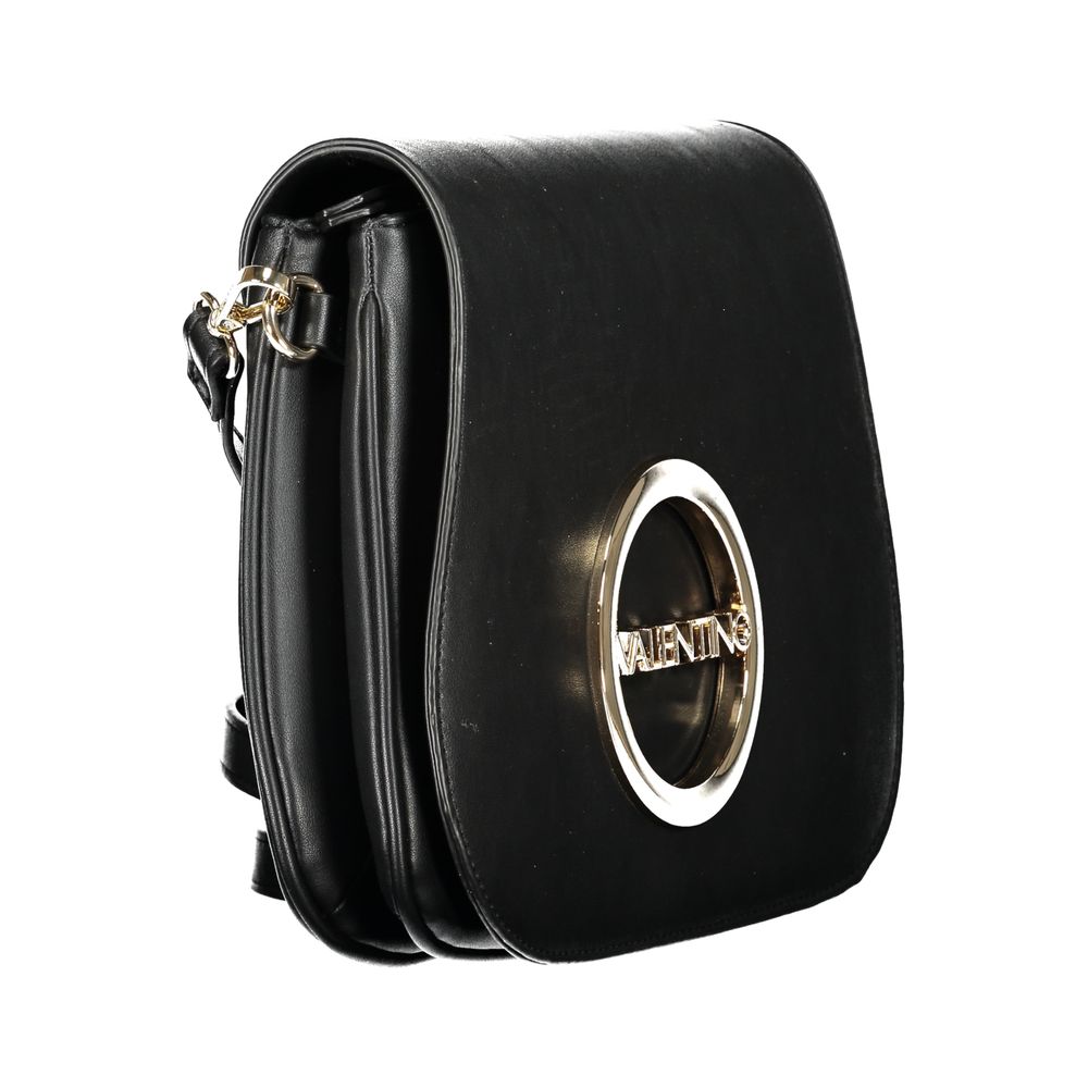 Handbag by Mario Valentino for women in polyethylene black presents a ornamental silhouette, showcasing a secure zipper, ample built-in-compartments & internal-pockets, and versatile shoulder-strap & adjustable-strap for a ornamental finish.
