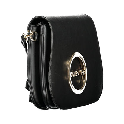 Handbag by Mario Valentino for women in polyethylene black presents a ornamental silhouette, showcasing a secure zipper, ample built-in-compartments & internal-pockets, and versatile shoulder-strap & adjustable-strap for a ornamental finish.