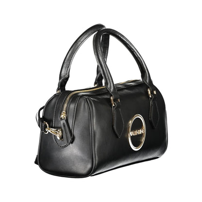 Crossbody Evening Handbag by Mario Valentino for women in polyethylene black & signature features a refined silhouette, showcasing a secure zipper, organized internal-pockets, and versatile crossbody-strap, shoulder-strap, handle & adjustable-strap for a refined finish.
