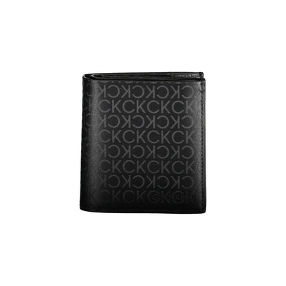 Wallet by Calvin Klein for men in polyester black showcases a discerning silhouette, artfully capturing the essence of Polyester Wallet with its functional rfid-protection.