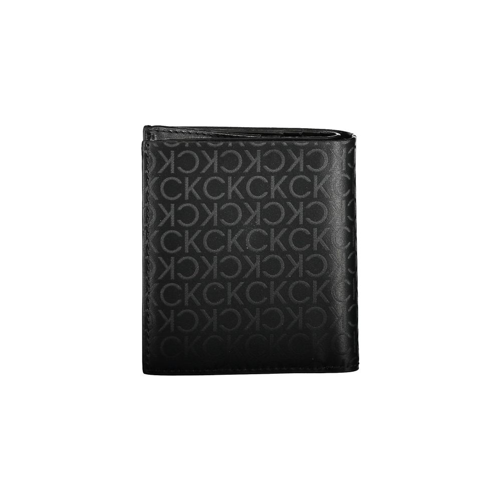Wallet by Calvin Klein for men in polyester black features a streamlined silhouette, showcasing the streamlined Polyester Wallet design with sophisticated rfid-protection for a premium look.
