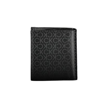 Wallet by Calvin Klein for men in polyester black features a streamlined silhouette, showcasing the streamlined Polyester Wallet design with sophisticated rfid-protection for a premium look.