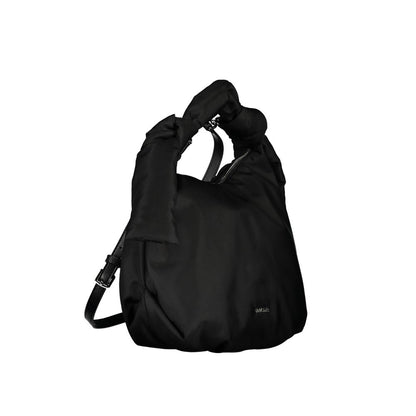 Shoulder Handbag by Calvin Klein for women in polyester black features a ornamental silhouette, showcasing a secure zipper, ample , and ornamental shoulder-strap, adjustable-strap & handle for a sophisticated look.