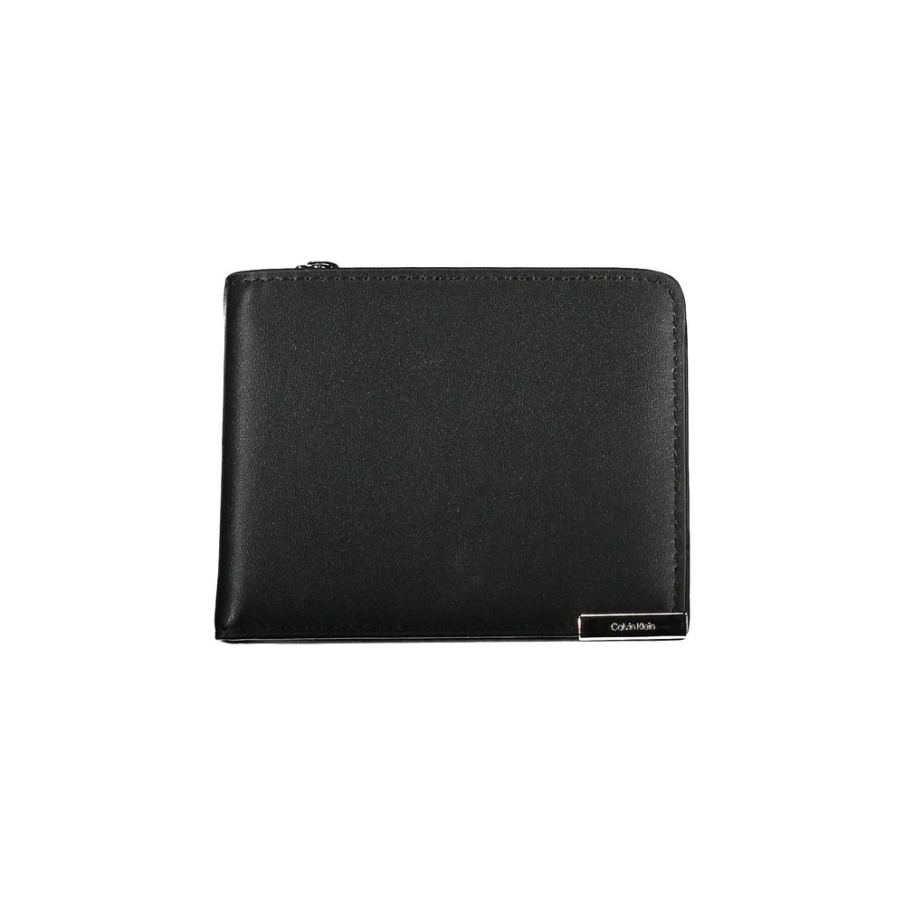 Cardholder Wallet by Calvin Klein for men in polyethylene black presents a streamlined silhouette, showcasing the sophisticated design of the Polyethylene Cardholder Wallet collection with functional card-organization rfid-protection coin-purse.