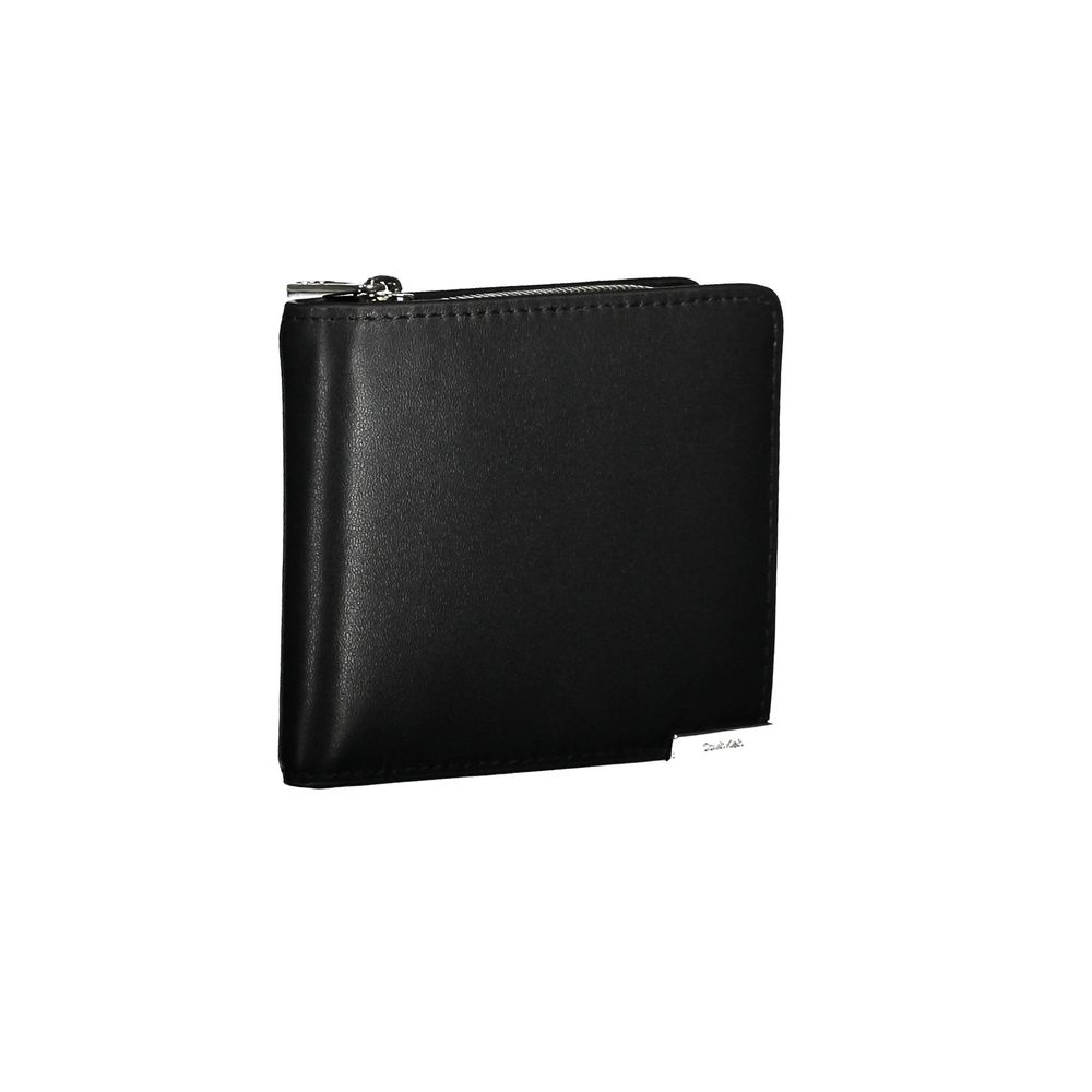 Cardholder Wallet by Calvin Klein for men in polyethylene black features a streamlined silhouette, showcasing the streamlined Polyethylene Cardholder Wallet design with sophisticated card-organization rfid-protection coin-purse for a premium look.