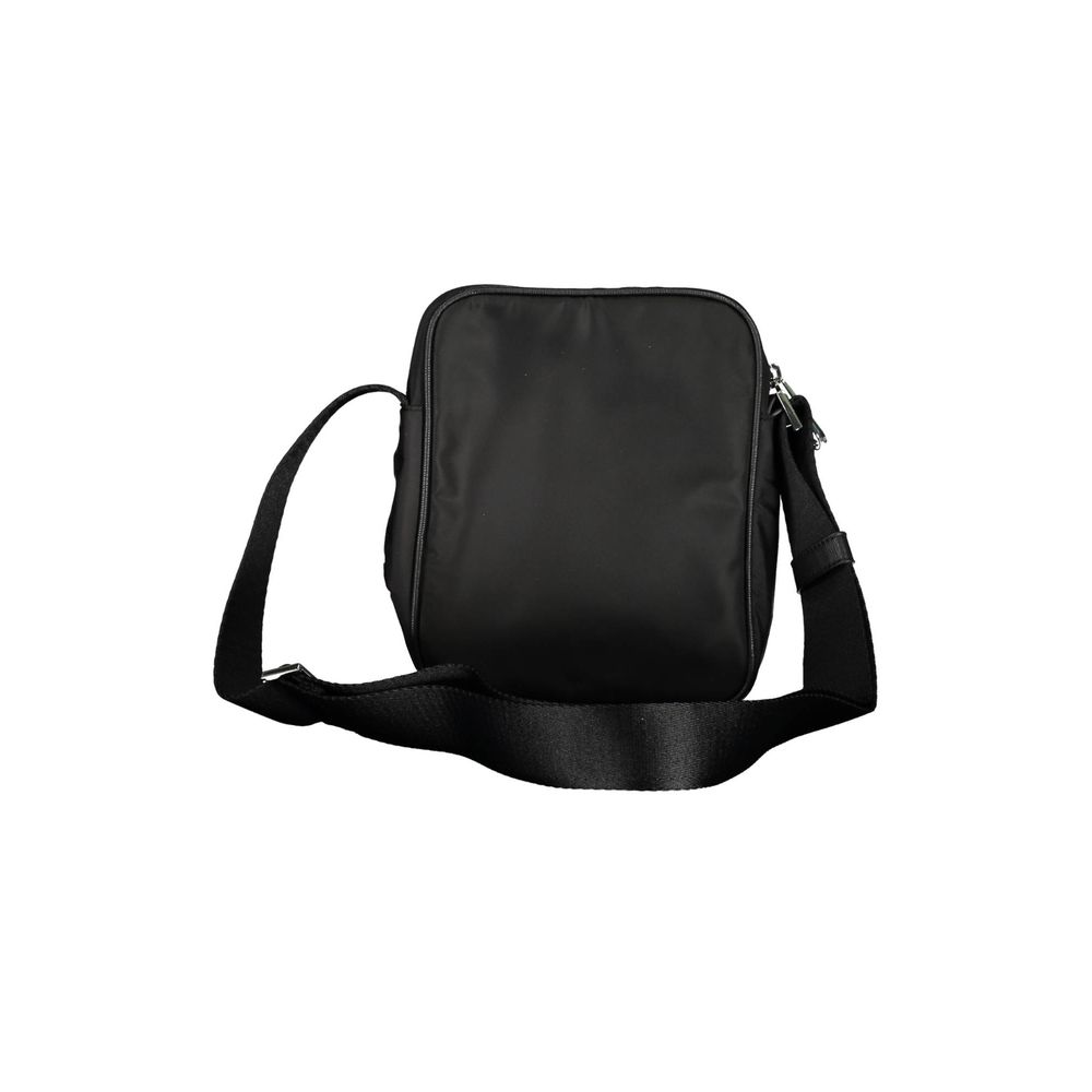 Shoulder Bag by Calvin Klein for men in polyester black features an effortlessly chic silhouette with a secure zipper, ample internal-pockets, and versatile shoulder-strap & adjustable-strap for effortlessly chic everyday luxury.
