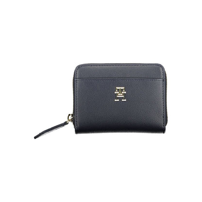 Wallet by Tommy Hilfiger for women in polyester blue presents a refined silhouette, artfully capturing the essence of the Polyester Wallet design with sophisticated coin-purse for a refined look.
