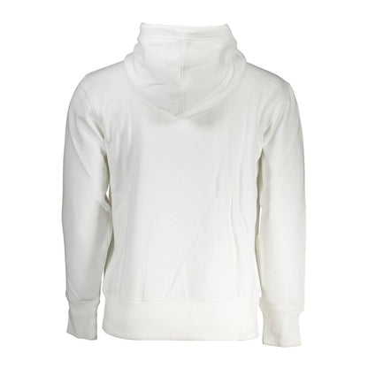 Hooded Sweatshirt Sweater by Calvin Klein for men in cotton white features an polished silhouette, showcasing refined and a sophisticated for a truly polished finish.