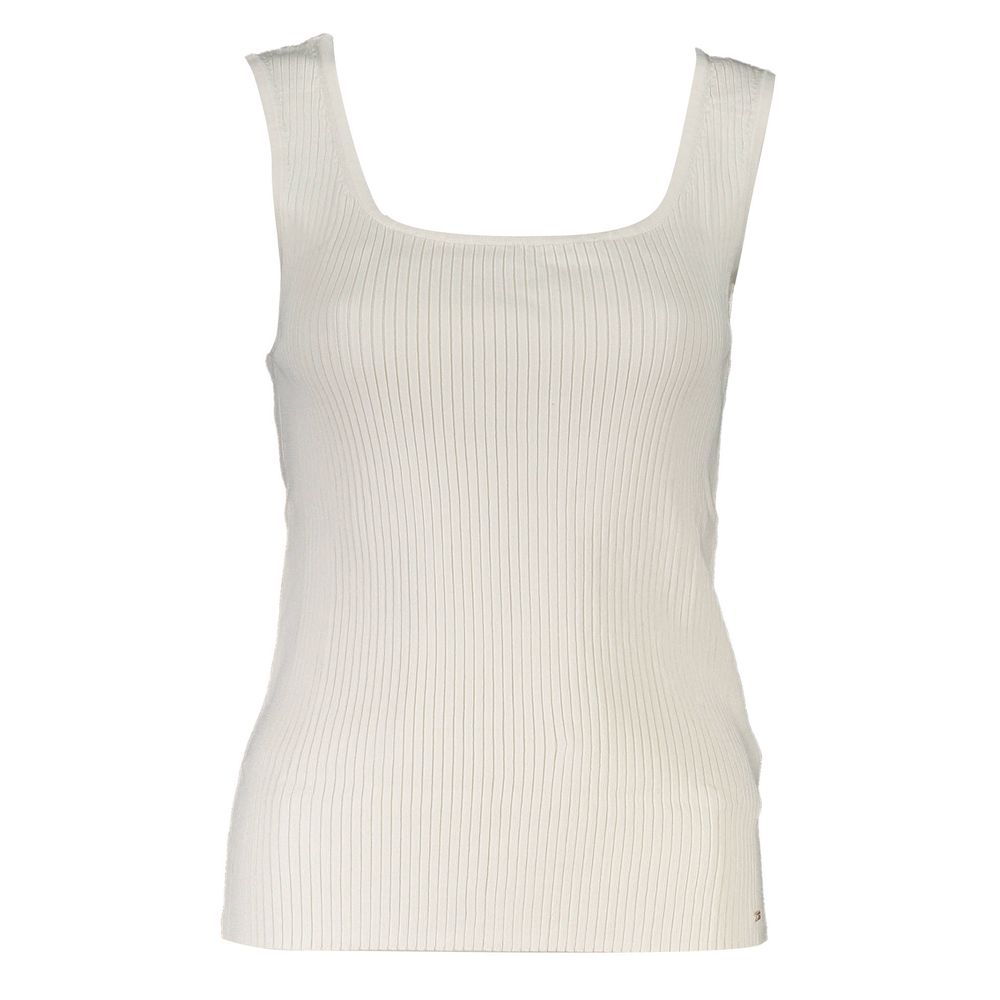 Tommy Hilfiger Women's Wide Neck Modal Tank Top - White