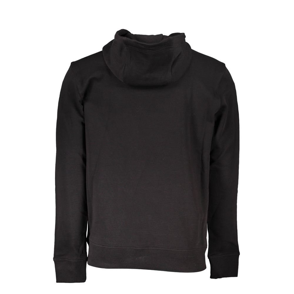 Hooded Sweatshirt Sweater by Tommy Hilfiger for men in cotton black features an polished silhouette, showcasing refined and a sophisticated hooded neckline for a truly polished finish.