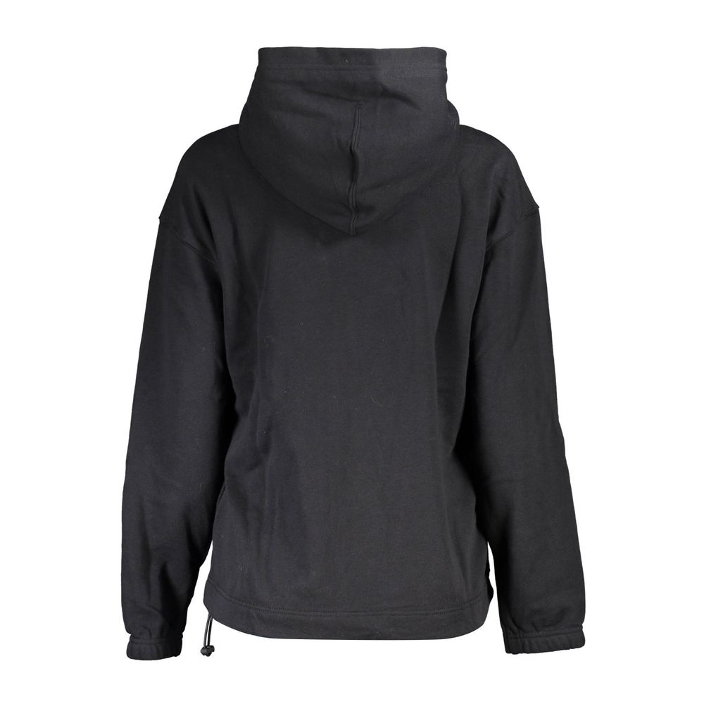 Hooded Sweatshirt by Calvin Klein for women in cotton polyester black features an provocated silhouette, detailed with a provocated and a refined hooded neckline for a sophisticated aesthetic.