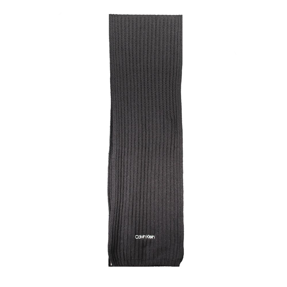 Scarf by Calvin Klein for women in cotton black features a something went wrong. try again. silhouette, perfectly showcasing the elegant drape and premium finish of the Cotton Scarf.