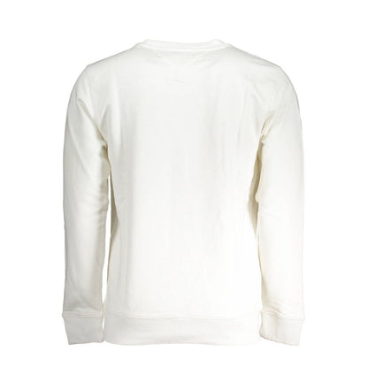 Sweatshirt Sweater by Tommy Hilfiger for men in cotton white showcases a discreet silhouette, finished with a discreet and for a discreet look.