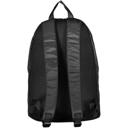 Backpack by Tommy Hilfiger for men in polyester black & print showcases a stately Polyester Backpack design, featuring a secure zipper with stately built-in-compartments, external-pockets, internal-pockets & laptop-compartment and versatile backpack-strap, adjustable-strap & handle.