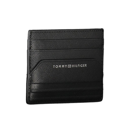 Cardholder Wallet by Tommy Hilfiger for men in leather black & print presents a architectural silhouette from the Leather Cardholder Wallet collection, showcasing architectural card-organization for a architectural finish.