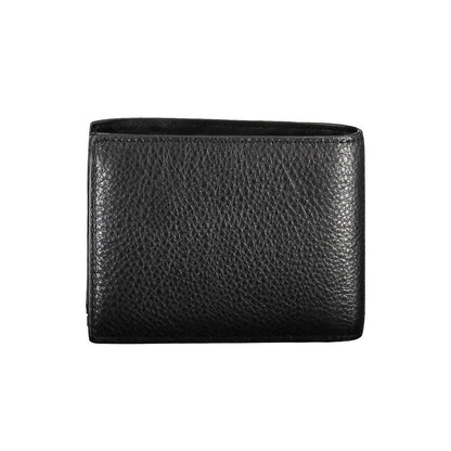 Wallet by Calvin Klein for men in leather black presents a refined silhouette, artfully capturing the essence of the Leather Wallet design with sophisticated rfid-protection for a refined look.