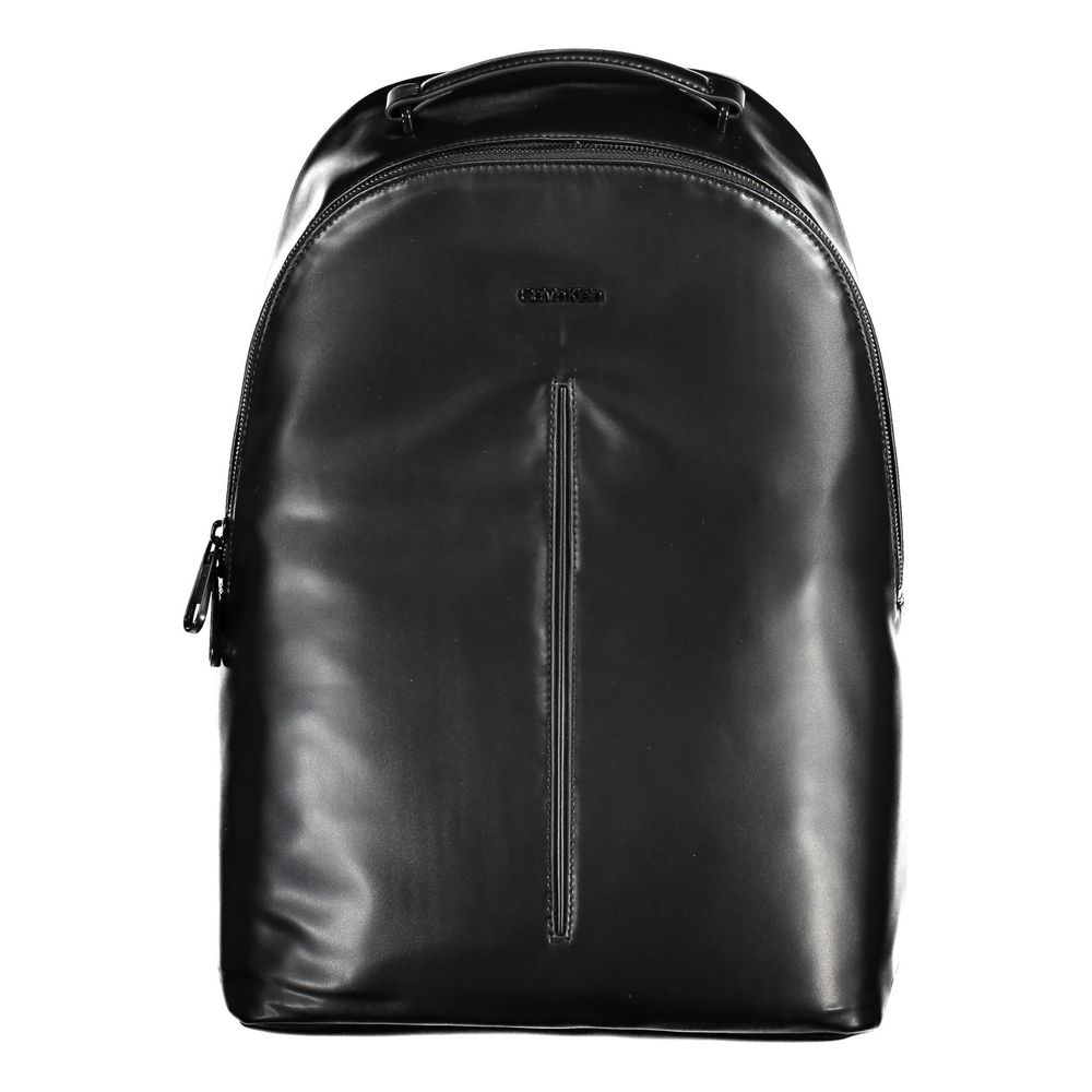 Backpack by Calvin Klein for men in polyester black features an stately silhouette from the Polyester Backpack range, with a secure zipper, ample built-in-compartments & internal-pockets, and versatile handle, backpack-strap & adjustable-strap.