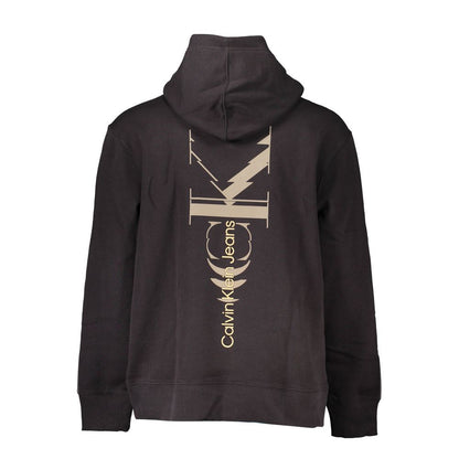 Hooded Sweatshirt Sweater by Calvin Klein for men in cotton black features an polished silhouette, showcasing refined and a sophisticated for a truly polished finish.