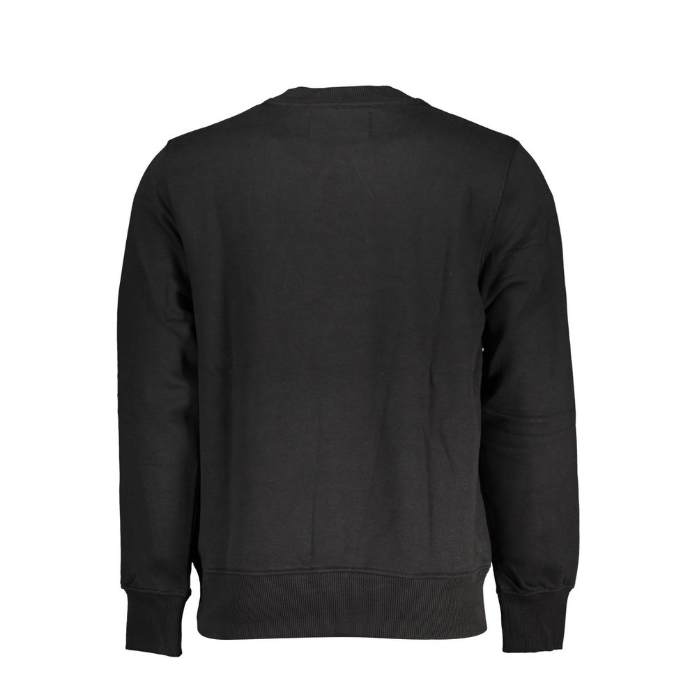 Sweatshirt Sweater by Calvin Klein for men in cotton black features an tactile silhouette, showcasing a sophisticated and tactile for a refined finish.