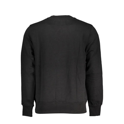 Sweatshirt Sweater by Calvin Klein for men in cotton black features an tactile silhouette, showcasing a sophisticated and tactile for a refined finish.