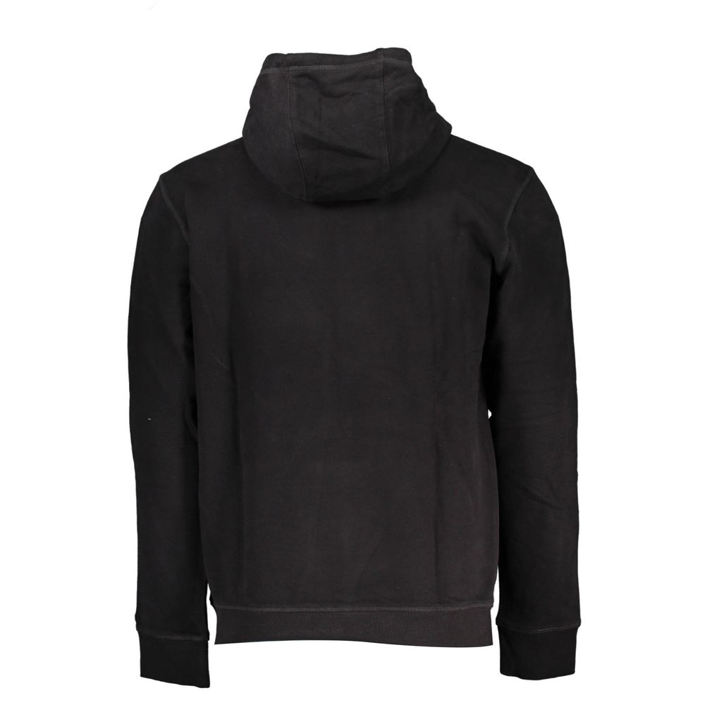 Hooded Sweatshirt Sweater by Tommy Hilfiger for men in organic cotton black features an polished silhouette, showcasing refined and a sophisticated for a truly polished finish.