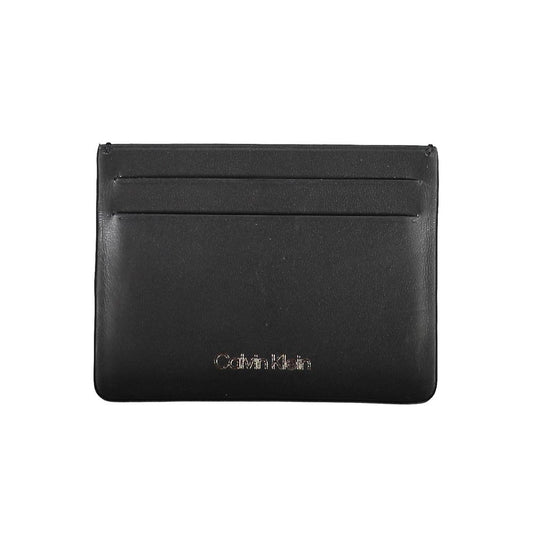 Cardholder Wallet by Calvin Klein for men in leather black & print showcases a refined silhouette, artfully capturing the essence of the refined Leather Cardholder Wallet design with functional card-organization.