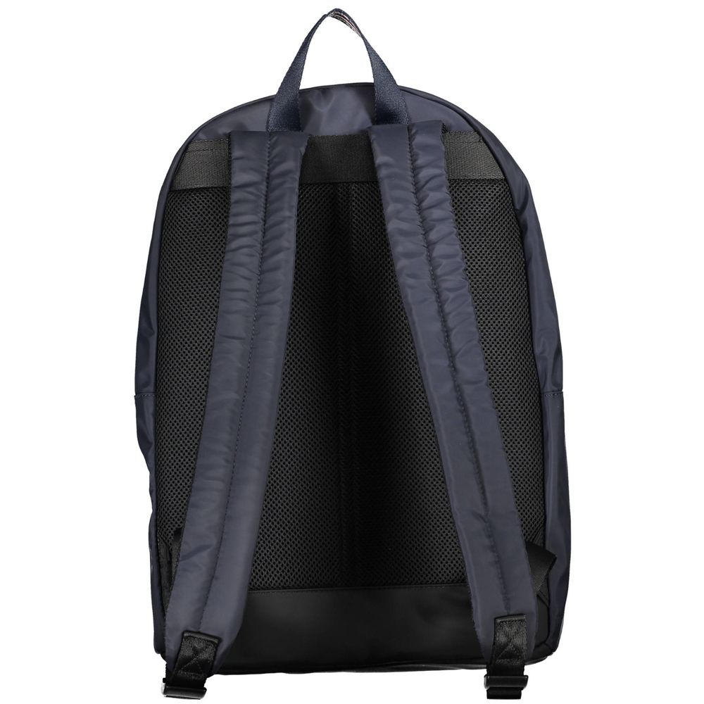 Backpack by Tommy Hilfiger for men in polyester blue & print showcases a stately Polyester Backpack design, featuring a secure zipper with stately external-pockets & laptop-compartment and versatile handle, backpack-strap & adjustable-strap.