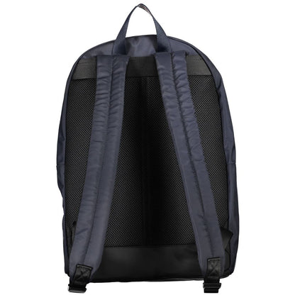 Backpack by Tommy Hilfiger for men in polyester blue & print showcases a stately Polyester Backpack design, featuring a secure zipper with stately external-pockets & laptop-compartment and versatile handle, backpack-strap & adjustable-strap.