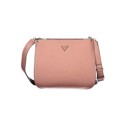 Handbag by Guess Jeans for women in polyethylene pink features a exquisite silhouette, showcasing a secure zipper and exquisite with versatile shoulder-strap & adjustable-strap for a exquisite finish.