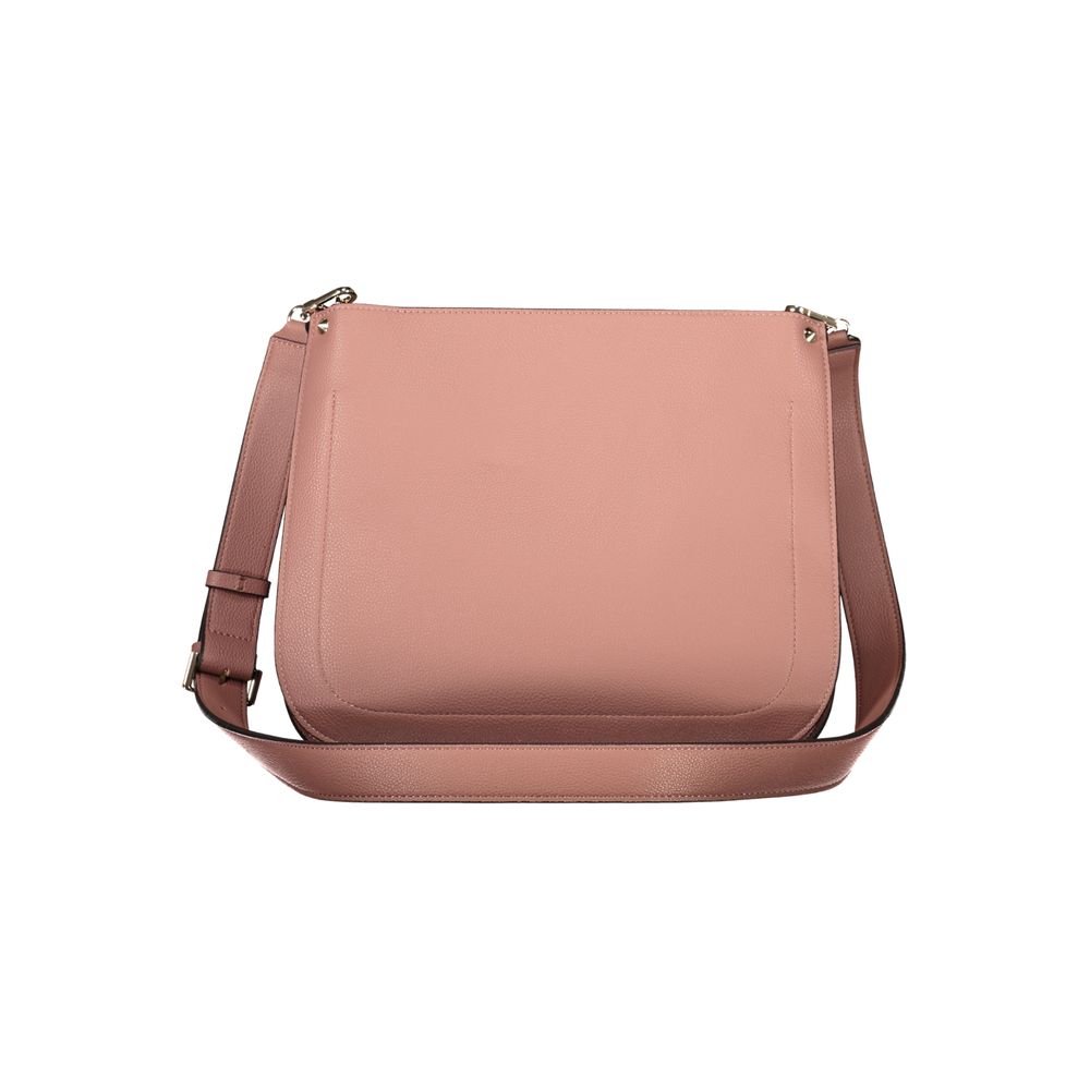 Handbag by Guess Jeans for women in polyethylene pink features a ornamental silhouette, showcasing a secure zipper, ample , and ornamental shoulder-strap & adjustable-strap for a sophisticated look.