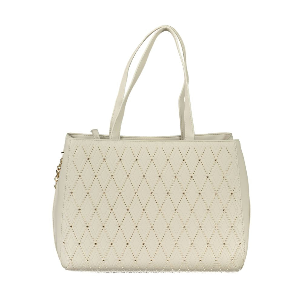 Phone Holder Handbag by Mario Valentino for women in polyethylene white features a exquisite silhouette, showcasing a secure snap & zipper and exquisite built-in-compartments & internal-pockets with versatile shoulder-strap, adjustable-strap & handle for a exquisite finish.