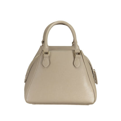Phone Holder Handbag by Mario Valentino for women in polyethylene beige features a signature silhouette, showcasing a secure zipper and signature internal-pockets with versatile shoulder-strap, adjustable-strap & handle for a sophisticated look.