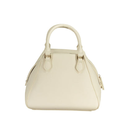 Phone Holder Handbag by Mario Valentino for women in polyethylene white features an refined silhouette, showcasing a secure zipper, ample internal-pockets, and versatile shoulder-strap, adjustable-strap & handle for a sophisticated refined aesthetic.