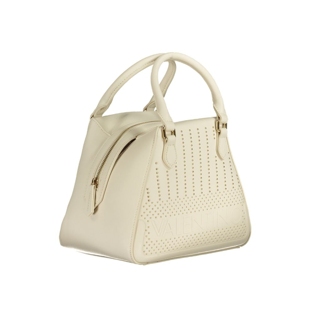 This Phone Holder Handbag by Mario Valentino for women in polyethylene and white presents a sculptural silhouette featuring a secure zipper, ample internal-pockets, and versatile shoulder-strap, adjustable-strap & handle for a sculptural finish.