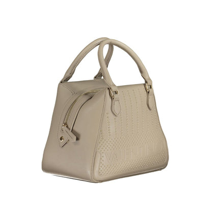 Phone Holder Handbag by Mario Valentino for women in polyethylene beige features a refined silhouette, showcasing a secure zipper, organized internal-pockets, and versatile shoulder-strap, adjustable-strap & handle for a refined finish.