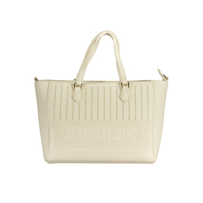 Phone Holder Handbag by Mario Valentino for women in polyethylene white features a refined silhouette, showcasing a secure zipper, organized internal-pockets, and versatile shoulder-strap, adjustable-strap & handle for a refined finish.