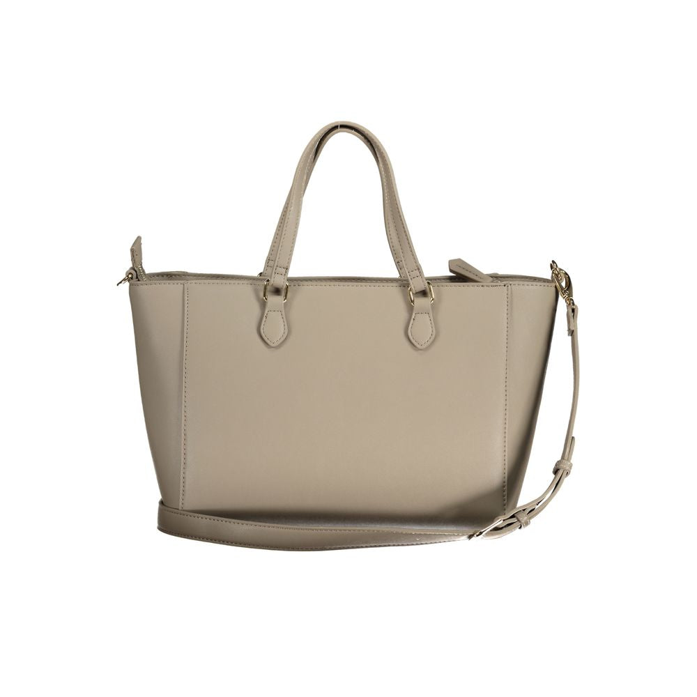 Phone Holder Handbag by Mario Valentino for women in polyethylene beige features a exquisite silhouette, showcasing a secure zipper and exquisite internal-pockets with versatile shoulder-strap, adjustable-strap & handle for a exquisite finish.